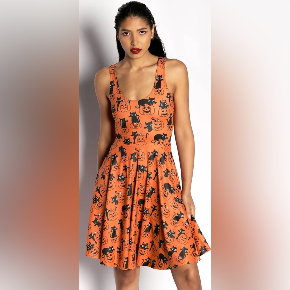 Blackmilk Cat O Lantern Scoop longline Dress - Limited - Picture 3 of 8